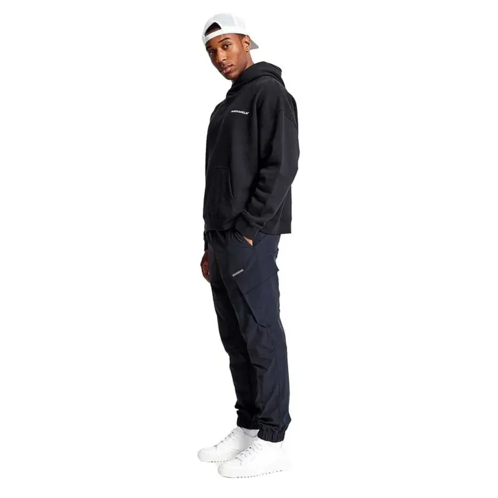 Madison Barclay Mens Relaxed Fit Hoodie / Black - Picture 4 of 5